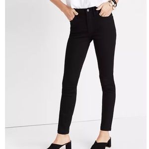Madewell Black 9'' Mid-rise Skinny Jeans